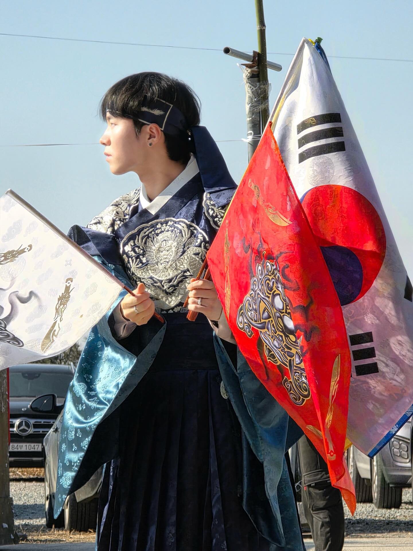 매화도령 한복 부채