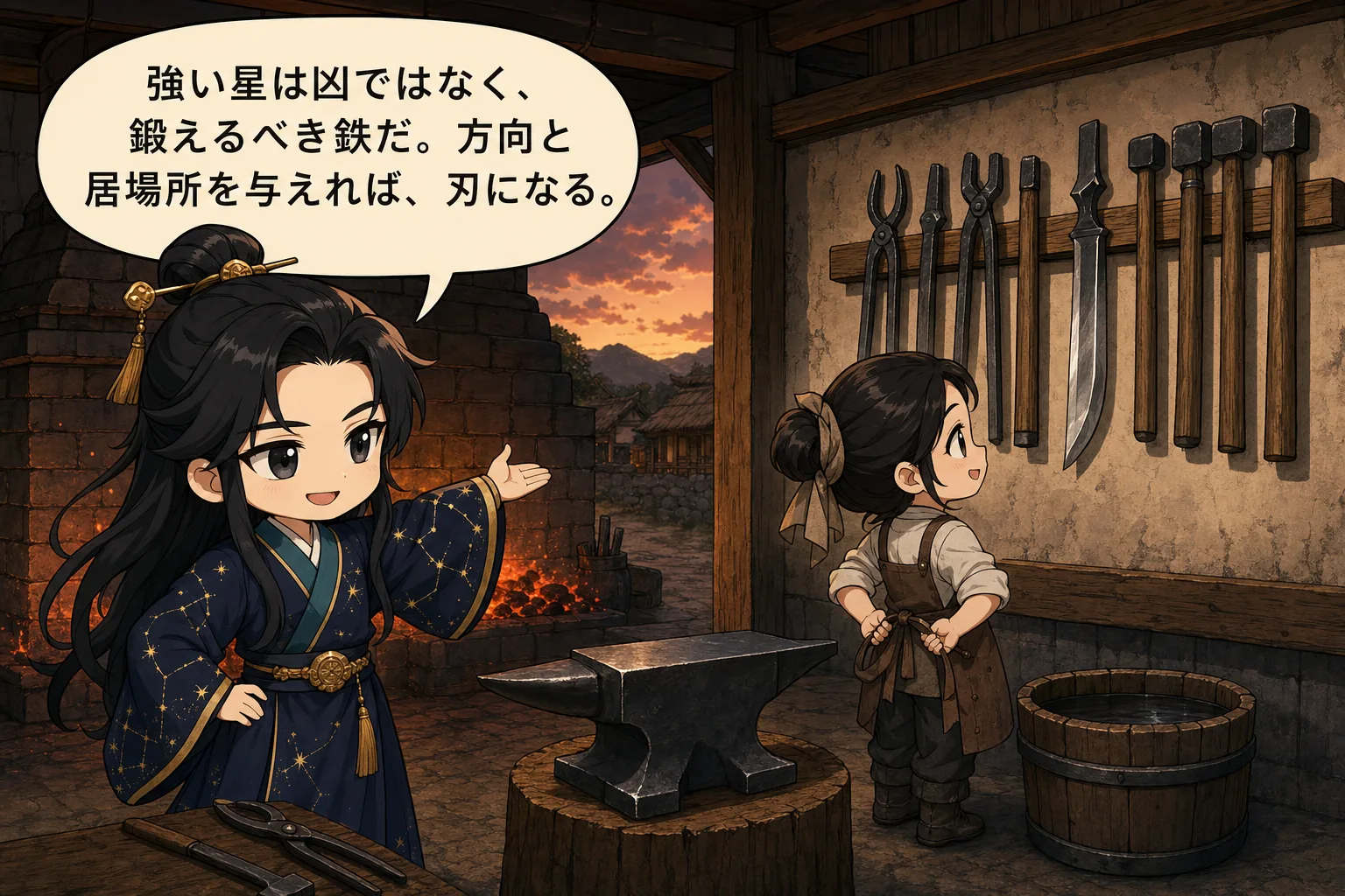 強い星は凶ではなく、鍛えるべき鉄だ。方向と居場所を与えれば、刃になる。